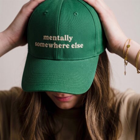 Baseball cap Mentally Somewhere Else Just Because Why 2