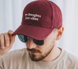 No Thoughts. Just Vibes. Cap