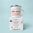 Enamel Cup Helping Little Minds Grow 2a
