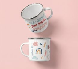 You Don’t Just Teach. You Inspire. Enamel Mug