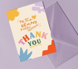 Thank You Teacher Card